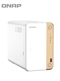 Servidor NAS QNAP de 2 bahías tipo torre, 2-core 2.9GHz 4GB RAM