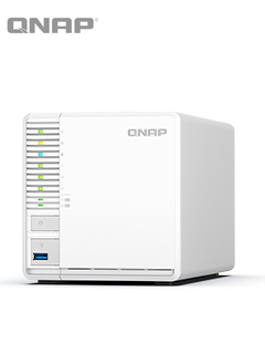 Servidor NAS QNAP de 3 bahías tipo torre, 4-core 2.9GHz 8GB RAM